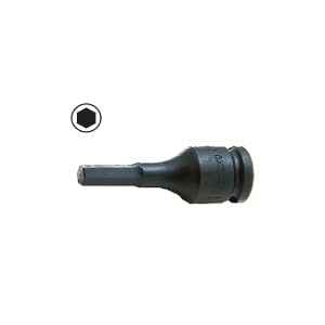 บ็อกซ์เดือยโผล่หกเหลี่ยม KOKEN NO.13012M-52-4 3/8&quot;Dr. Impact Hex Bit Sockets 4mm.