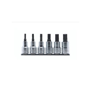 ชุดบ๊อกซ์เดือยโผล่ KOKEN NO.RS4020/6 XZN Bit Socket Set on Rail , 1/2&quot;