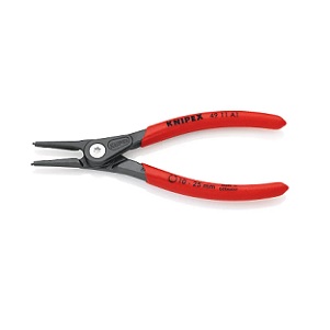 KNIPEX NO.49 11 A1 Precision Circlip Plier to assemble external circlips on shafts :Spring Steel , 10-25 mm. (140mm.)