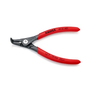 KNIPEX NO.49 21 A01 Precision Circlip Plier to assemble external circlips on shafts :Spring Steel (130mm.)