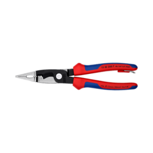 KNIPEX NO.13 82 200 T Pliers for electrical installation plier with integrate safety lug for attatching a tool tether, 200mm.