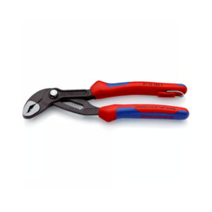 คีมถอดปั๊มน้ำอเนกประสงค์ KNIPEX No.87 02 180 T Cobra with intregrate safety lug for attatching a tool tether , 180mm.