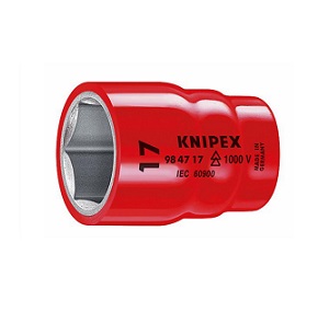 KNIPEX NO.98 47 1&quot; 12P Socket With Internal Square 1/2&quot;