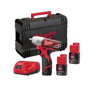 บล๊อกกระแทกไร้สาย MILWAUKEE NO.M12 BIW12-202C Impact Wrench , 12V 2Ah (Charger , 2 battery)