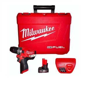 สว่านไขควงไร้สาย พร้อมกล่อง MILWAUKEE NO.M12BID-202C M12 impact driver Hex 6.3mm. 12V, 2x2.0Ah