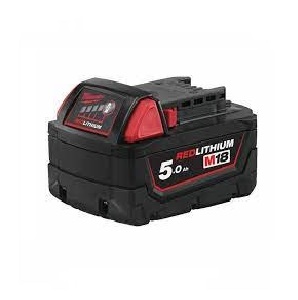 แบตเตอรี่ MILWAUKEE NO.M18 B5 Lithium-Ion Battery, 18V 5.0Ah