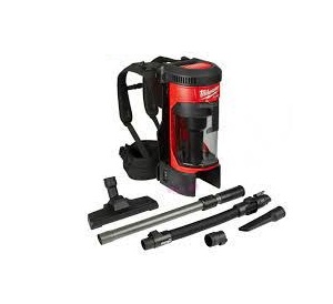 เครื่องดูดฝุ่นสะพายหลังไร้สาย MILWAUKEE No.M18 FBPV-0G0 Cordless Backpack Vacuum Cleaner 18V 189mbar/1,557L/minute , 3.8 Liter (8.5 kg.)