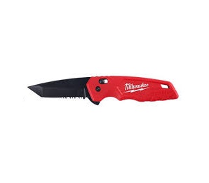 มีดพับฟันเลื่อยระบบสปริงเปิด-ปิด MILWAUKEE No.48-22-1530 Fastback Spring Assisted Serrated Knife