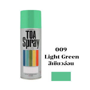 สีสเปรย์ TOA No.009 Spray paint : LIGHT GREEN , 400cc