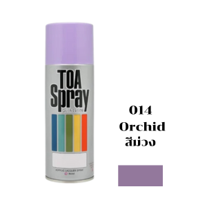 สีสเปรย์ TOA No.014 Spray paint : ORCHID , 400cc