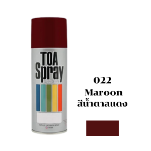 สีสเปรย์ TOA No.022 Spray paint : MAROON , 400cc