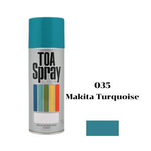 สีสเปรย์ TOA No.035 Spray paint : MAKITA TURQUOISE , 400cc