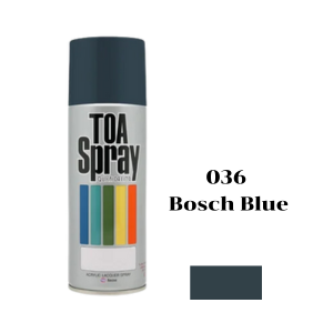 สีสเปรย์ TOA No.036 Spray paint : BOSCH BlUE , 400cc