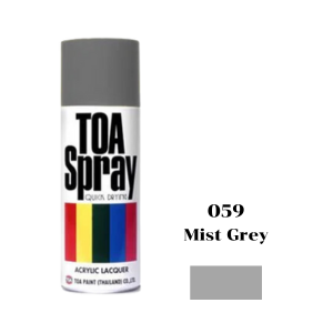 สีสเปรย์ TOA No.059 Spray paint , MIST GREY , 400cc