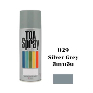 สีสเปรย์ TOA No.029 Spray paint : SILVER GREY , 400cc