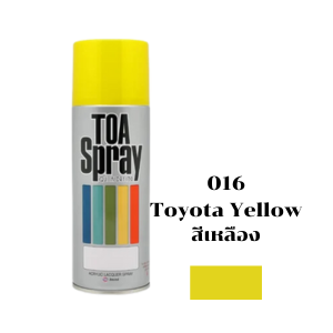 สีสเปรย์ TOA No.016 Spray paint : YELLOW , 400cc