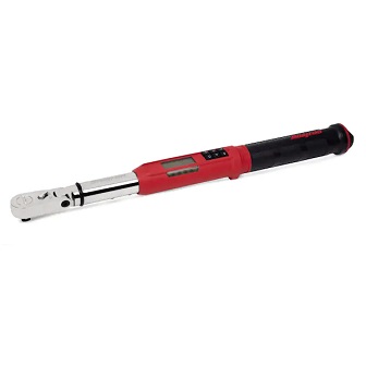 SNAP-ON NO.ATECH2F125RB 3/8&quot; Drive TechAngle® Flex-Head Torque Wrench (5–125 ft-lb) RED