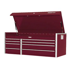 SNAP-ON NO.KRL1232PM Top Chest Double Bank Extra Wide 10 Drawers Cranberry