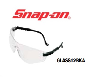 SNAP-ON NO.GLASS12BKA Glasses Safety Clear Lens/Black Ear Pieces