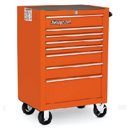 SNAP-ON NO.KRA4008FPBO Eight-Drawer Single Bank Heritage Series Roll Cab (Red)