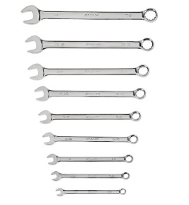 SNAP-ON NO.OEX709B Set Wrench Combination 12P (9pcs. In tray) (3/8&quot; to 7/8&quot;)