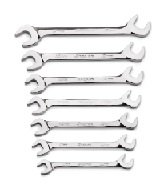 SNAP-ON NO.VSM807B Set Wrench Metric Open End 4-Way Angle Head (7 pcs.) (10 to 15mm. plus 17mm.)