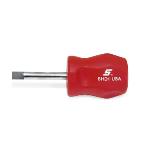 SNAP-ON NO.SHD1R Screwdriver Flat Tip Instinct Hard Handle Red .040&quot;