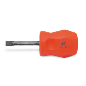 SNAP-ON NO.SHD1O Screwdriver Flat Tip Instinct Hard Handle Orange .040&quot;