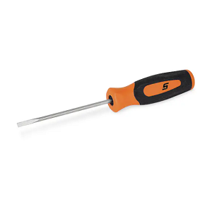 SNAP-ON NO.SHD304O Screwdriver Flat Tip Mini Tip Instinct Handle Orange .018x1/8 tip 5 3/4