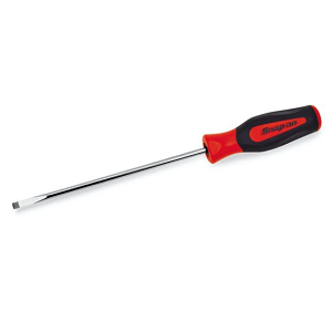 SNAP-ON NO.SHD146BR Screwdriver Flat Tip Cabinet Instinct Hard Handle Red .030&quot; tip 10 Long