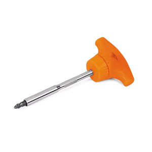 SNAP-ON NO.SSDMRT4O Screwdriver Ratcheting Magnetic T-Handle Standard Orange, 5 27/32&quot;