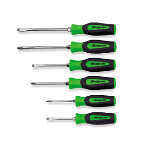 SNAP-ON NO.SHDX60G Set Screwdriver Combination Instinct Hard Handle Green 6pcs.