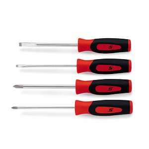 SNAP-ON NO.SHDX40O (SDDX40O) Set Screwdriver Combination Mini-Tip Flat Tip/PHILLIPS Orange (4pcs.)