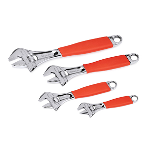 SNAP-ON NO.FADH704B (FADH704A) Set Wrench Adjustable FLANK DRIVE Plus Cushion Grip 4 pcs.