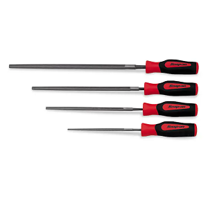 SNAP-ON NO.SGHBF200A Set File Bastard Cut Round Soft Grip 4 pcs. (6 to 12)