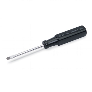 SNAP-ON NO.SSDE64C Screwdriver Flat Tip Electronic Thin Blade Black Handle .028x3/16&quot; tip 7 9/16&quot;