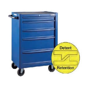 BLUE-POINT NO.KRB13005KPRB Tools Roll Cabinet 5 Drawers Blue