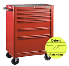 BLUE-POINT NO.KRB13006KPRR Tools Roll Cabinet 6 Drawers Red