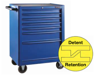 BLUE-POINT NO.KRB13007KPRB Tools Roll Cabinet 7 Drawers Blue