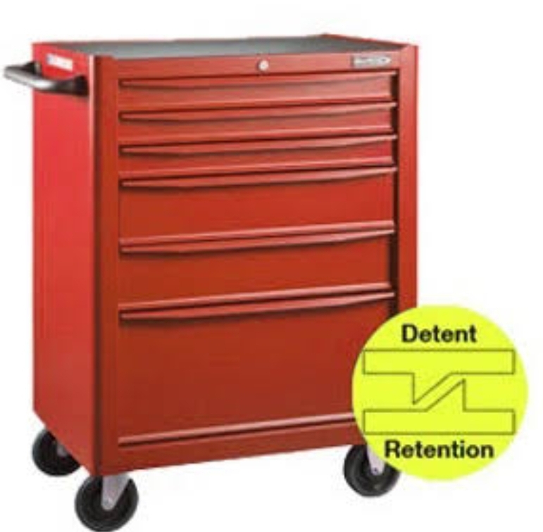 BLUE-POINT NO.KRB13007KPRR Tools Roll Cabinet 7 Drawers Red