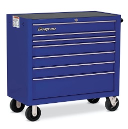 BLUE-POINT NO.KRB4007KPCM 40&quot; Roll Cab 7 drawers Blue