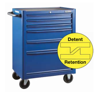 BLUE-POINT NO.KRB13006BLU Tools 26&quot; Roll Cabinet 6 Drawers Blue, Gloss