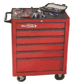 BLUE-POINT NO.KRB13006RED Tools 26&quot; Roll Cabinet 6 Drawers Red, Gloss