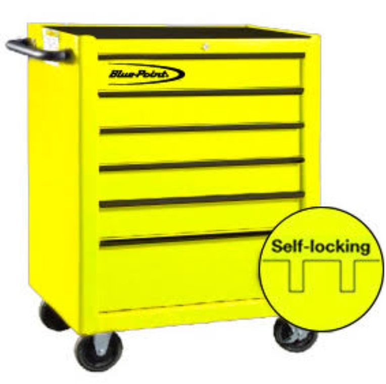 BLUE-POINT NO.KRB13006YEL Tools 26&quot; Roll Cabinet 6 Drawers Yellow, Gloss