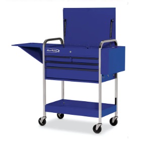 BLUE-POINT NO.KRBC20TPCM Roll Cart Sliding Top 3 Drawers Royal Blue