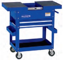 BLUE-POINT NO.KRBCSSTPCM Roll Cart Sliding Top 2 Drawers Royal Blue