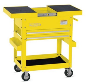 BLUE-POINT NO.KRBCSSTPES Roll Cart Sliding Top 2 Drawers Ultra Yellow