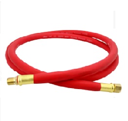 BLUE-POINT NO.BPRH3802 Air Hose Rubber/PVC 3/8IN x 2FT RED