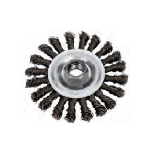 BLUE-POINT No.AC421A Wire Brush Knotted Wire Wheel 4 Brush Diameter M10x1.25 Shank/Arbor