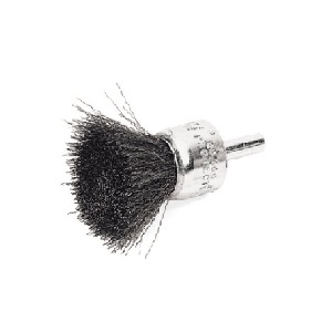 BLUE-POINT No.AC16C Wire Brush Solid End 3/4&quot; Brush Diameter 1/4&quot; Shank/Arbor